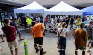 Maui Voters Wait Hours To Cast Ballots