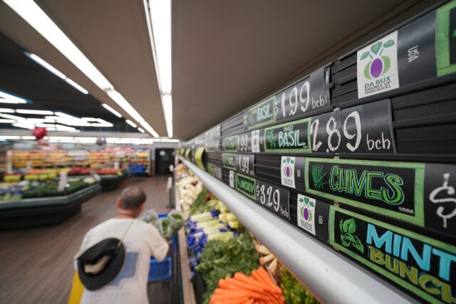 Da Bux signs at Times Supermarket, King Street.