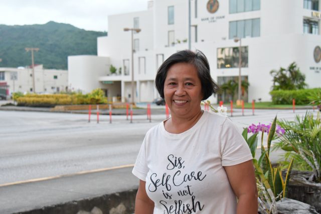 Lorie Cerdeño, a 59-year-old housecleaner from Manila, was among the patients who flocked to Saipan’s dentists when she got access to presumptive eligibility for Medicaid. Photo taken in Garapan in August 2022.