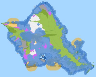 Oahu Landfill Siting Map