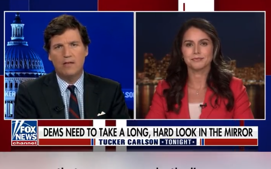 Tulsi Gabbard with Tucker Carlson Fall 2021