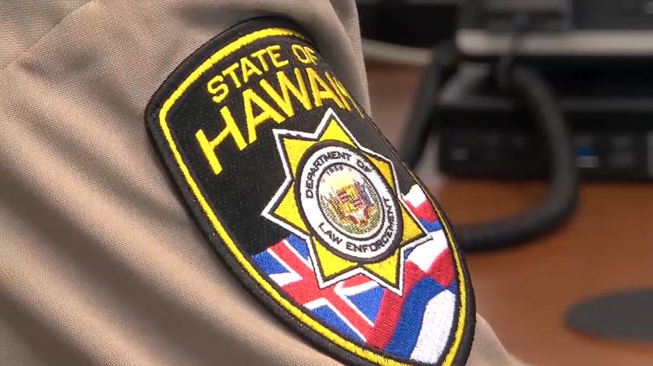 State of Hawaii Department of Law Enforcement Shoulder Badge. Hawaii News Now.